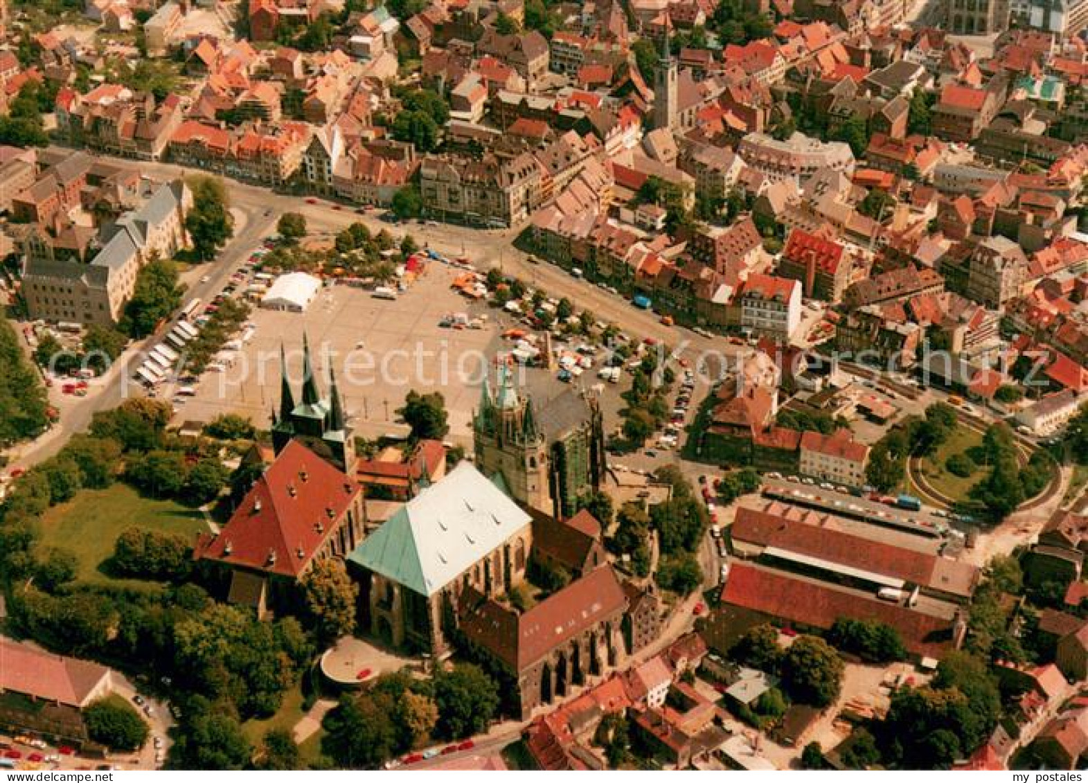 73723708 Erfurt Domplatz Mit Mariendom Und Pfarrkirche St Severi Erfurt - Erfurt