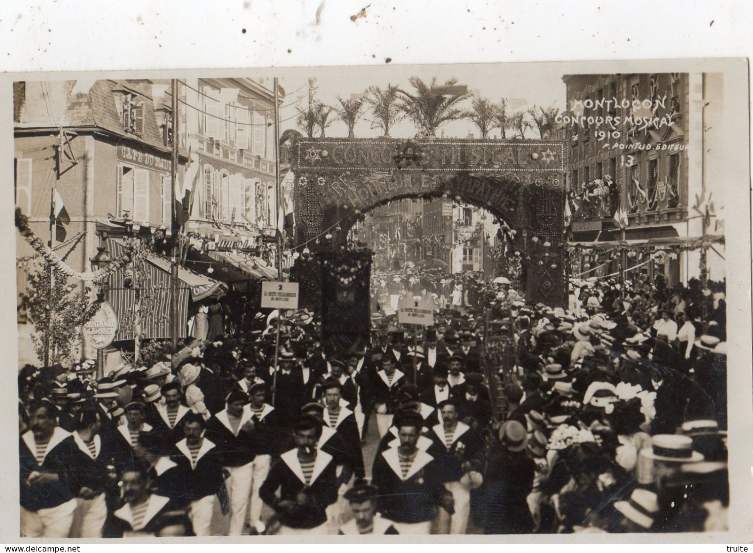 MONTLUCON CONCOURS MUSICAL 1910 ( CARTE PHOTO ) - Montlucon