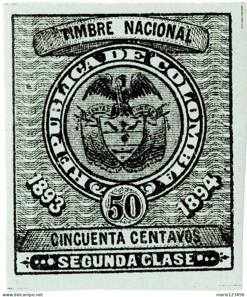 COLOMBIA, MARCHE DA BOLLO, 1893, NUOVO (MLH*) Forbin CO 48 - Colombie