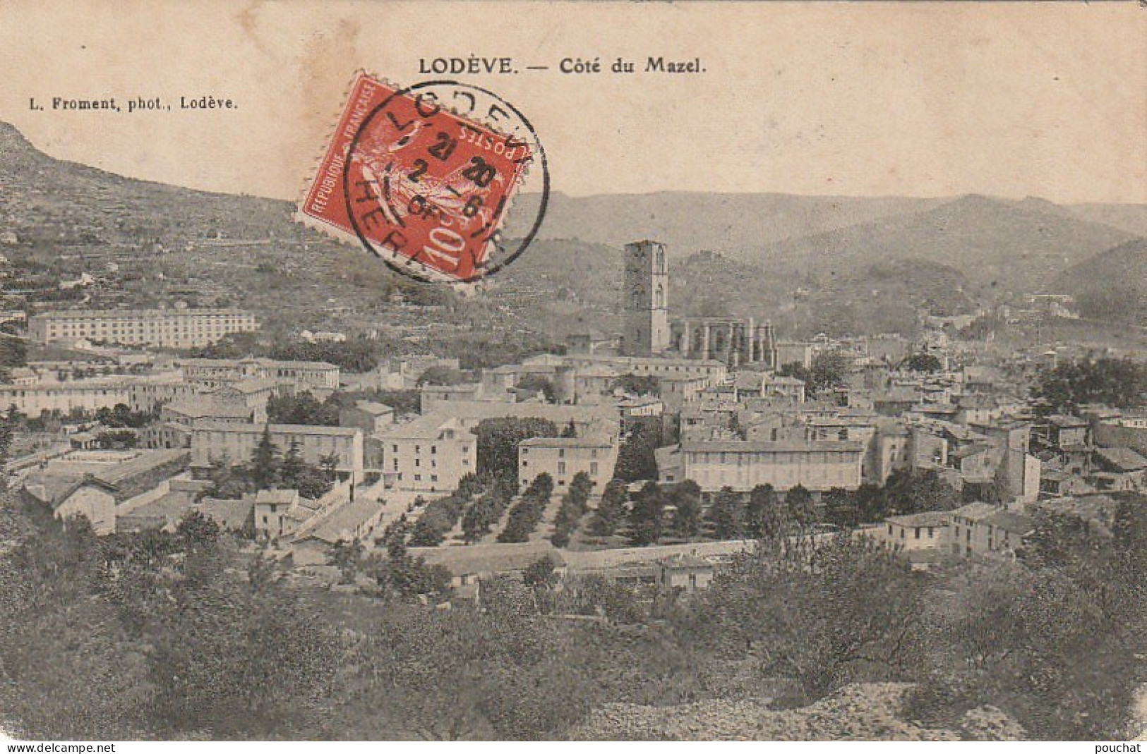 RE 1-(34) LODEVE - COTE DU MAZEL - 2 SCANS - Lodeve