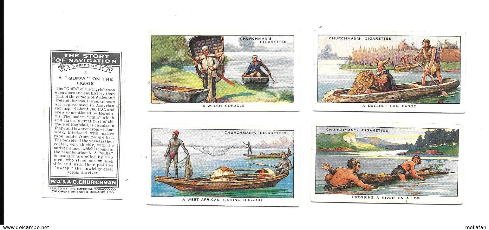 AZ50 - CHURCHMAN CIGARETTES COMPLETE SET - THE STORY OF NAVIGATION - Churchman