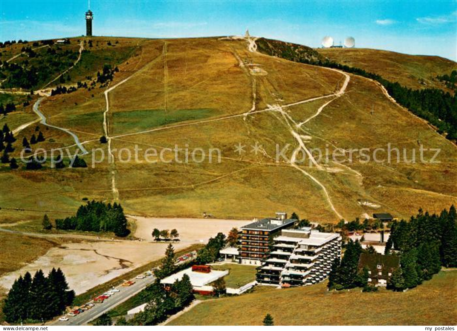 73723690 Feldberg 1450m Schwarzwald Fliegeraufnahme Mit Hotel Feldberger Hof  - Feldberg