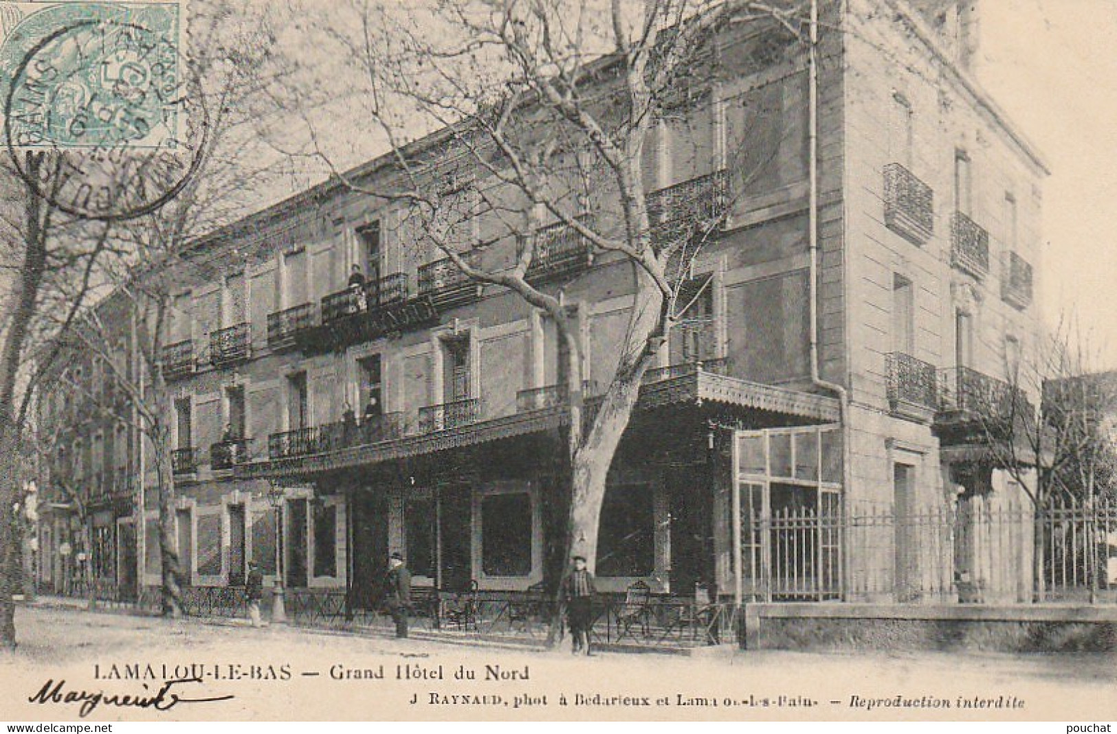 RE 1-(34) LAMALOU LE BAS - GRAND HOTEL DU NORD - ANIMATION : RESIDENTS OU EMPLOYES - 2 SCANS - Lamalou Les Bains