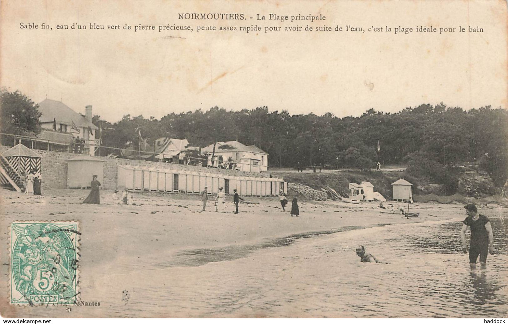 NOIRMOUTIER : LA PLAGE PRINCIPALE - Noirmoutier
