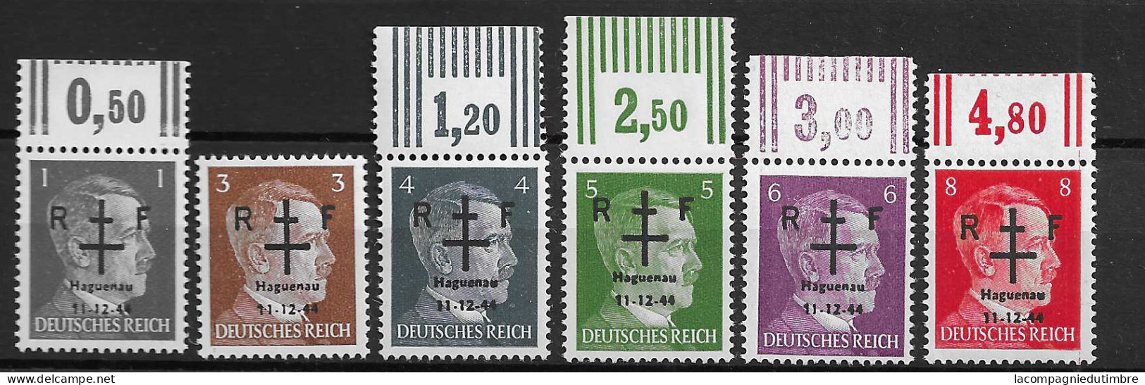 France Libération Série Haguenau Mayer N° 1/6 Neufs ** MNH. Signés Calves. TB - Liberazione