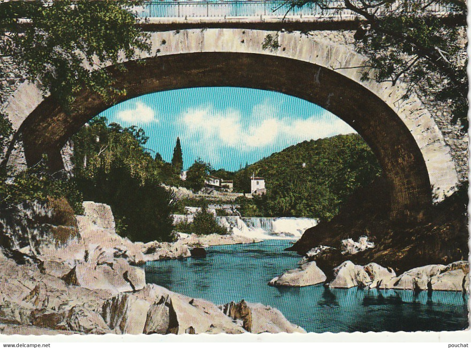 RE 2-(34) LODEVE - LE PONT DE CELLES - CARTE COULEURS - 2 SCANS - Lodeve