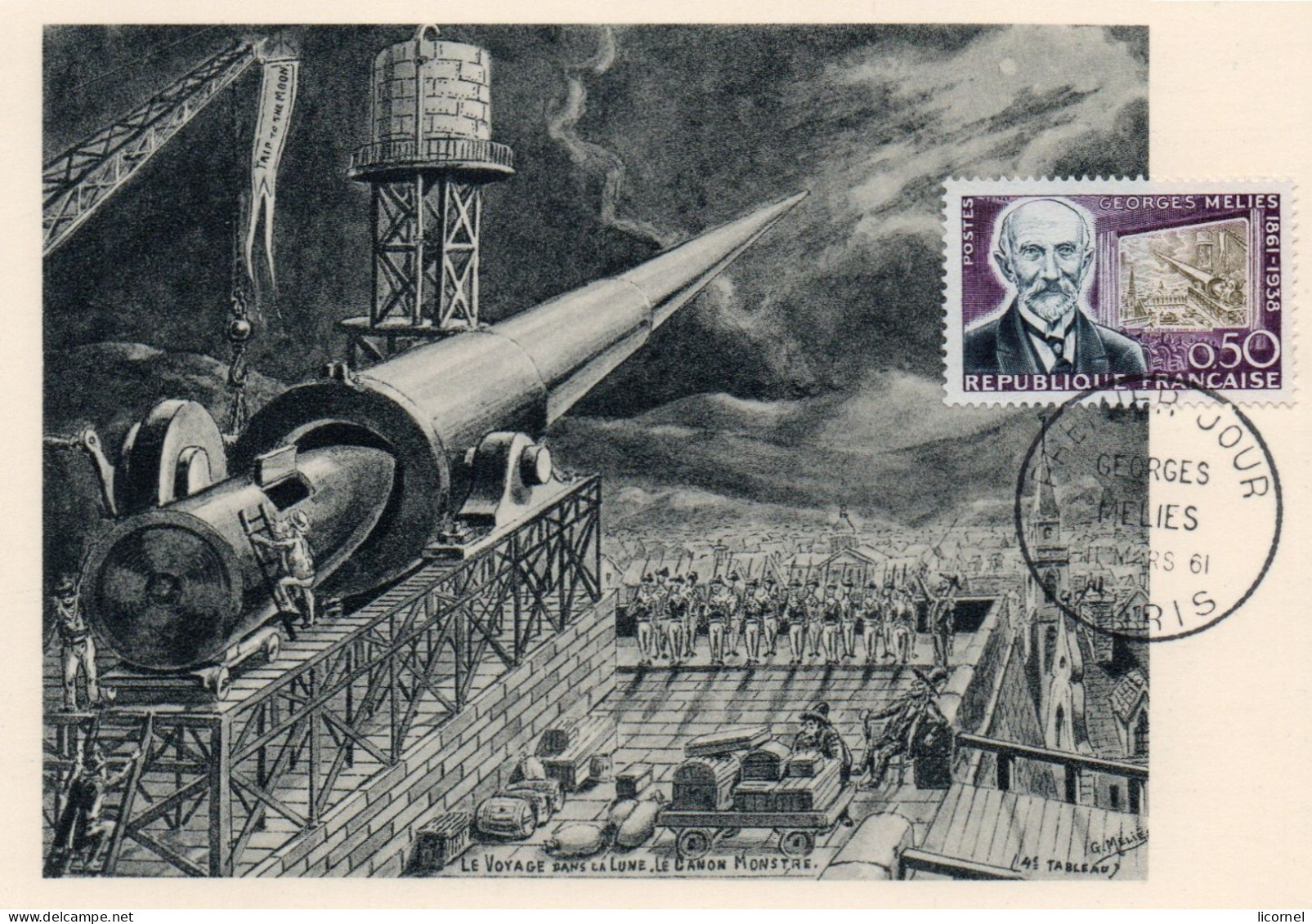 Carte Maxi 1961 Premier Jour : GEORGES MELIES - 1960-1969