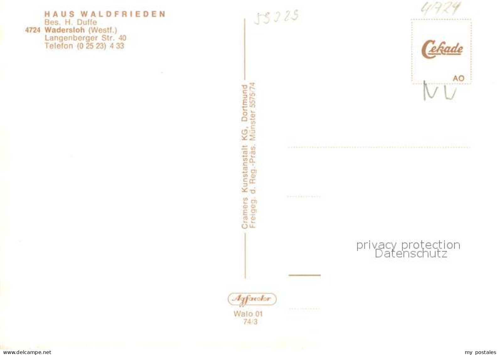 73723660 Wadersloh Haus Waldfrieden Fliegeraufnahme Wadersloh - Other & Unclassified