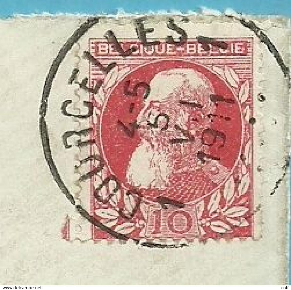 74 Op Brief Stempel COURCELLES 1 (28mm) - 1905 Grove Baard