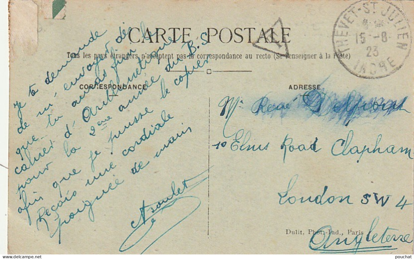 RE 6-(36) COLONIE DE SAINT CHRISTOPHE EN BOUCHERIE PAR THEVET - 2 SCANS - Other & Unclassified