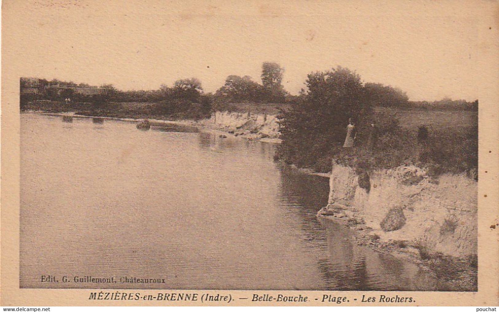 RE 6-(36) MEZIERES EN BRENNE - BELLE BOUCHE - PLAGE - LES ROCHERS - 2 SCANS - Andere & Zonder Classificatie