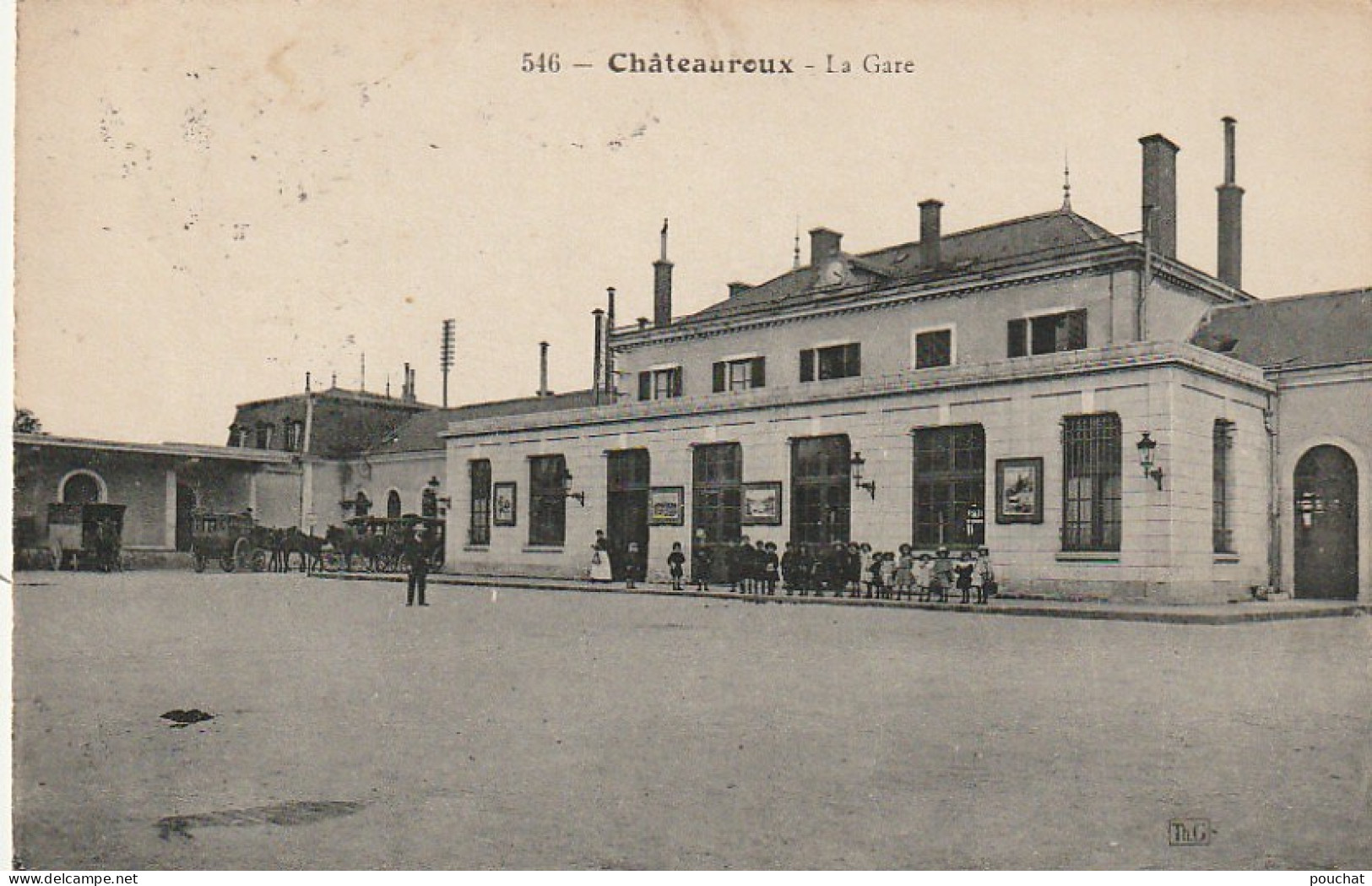 RE 6-(36) CHATEAUROUX - LA GARE  - GROUPE D' ENFANTS  - 2 SCANS - Chateauroux