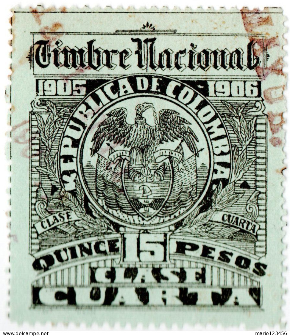 COLOMBIA, MARCHE DA BOLLO, 1905, USATO Forbin CO 113 - Colombia