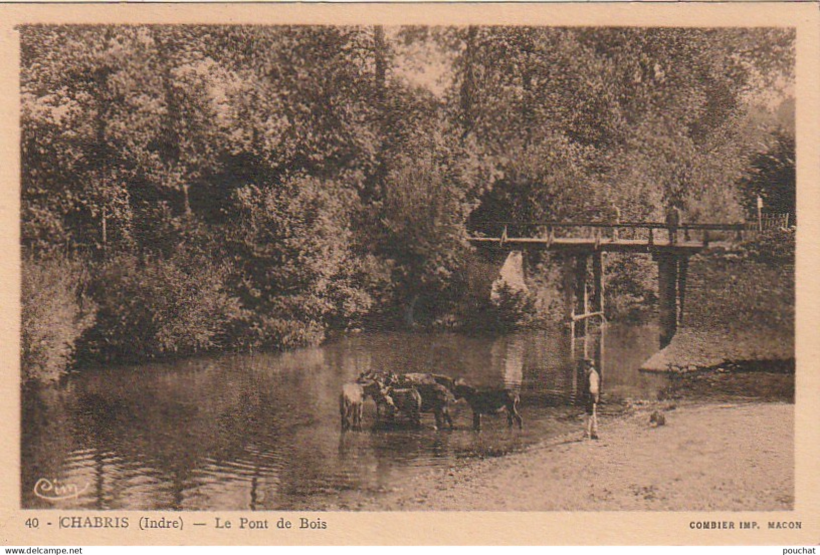 RE 6-(36) CHABRIS - LE PONT DE BOIS - ANES - 2 SCANS - Other & Unclassified