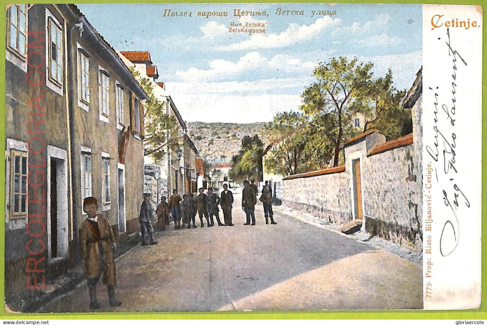 Ae9724 -  MONTENEGRO - VINTAGE POSTCARD - Cetinje Цетинье - Montenegro