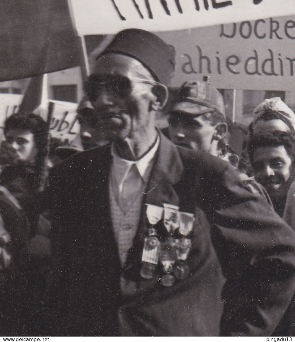 Algérie Alger évènements De 1958 Comité De Salut Public Cité Mahieddine Marengo Ancien Combattant Médaille - War, Military