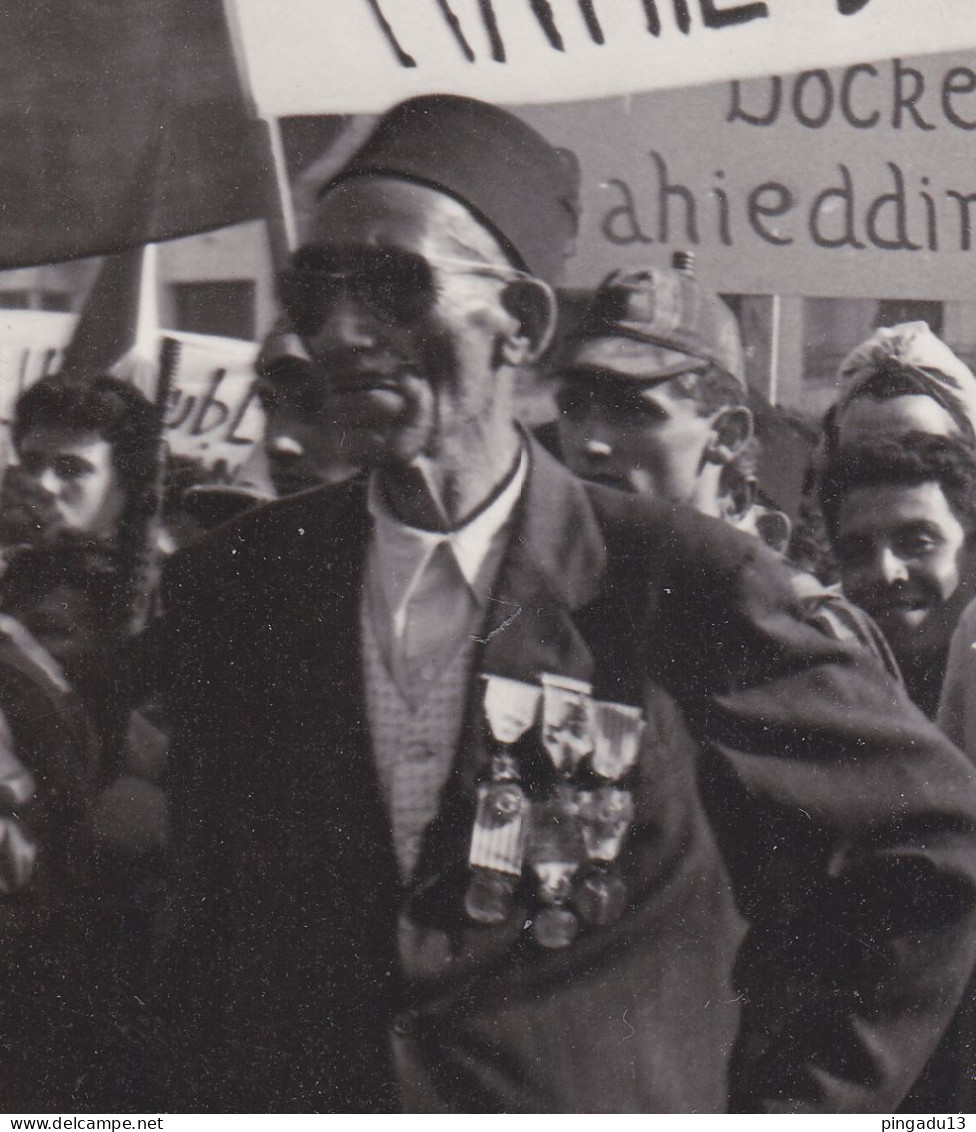 Algérie Alger évènements De 1958 Comité De Salut Public Cité Mahieddine Marengo Ancien Combattant Médaille - Oorlog, Militair