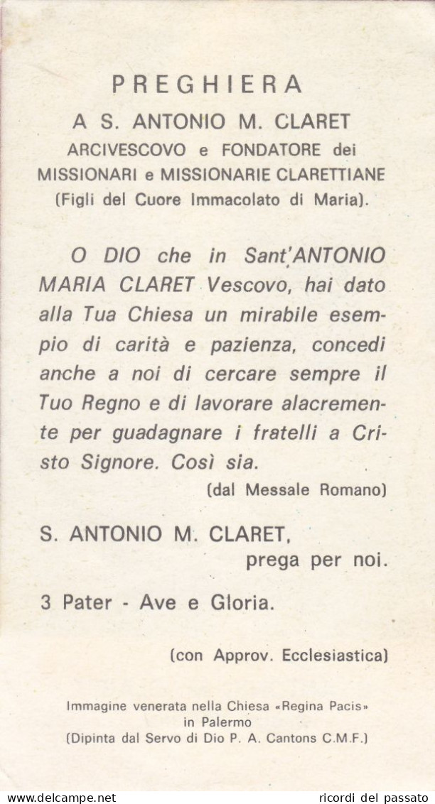Santino S.antonio M.claret - Devotieprenten