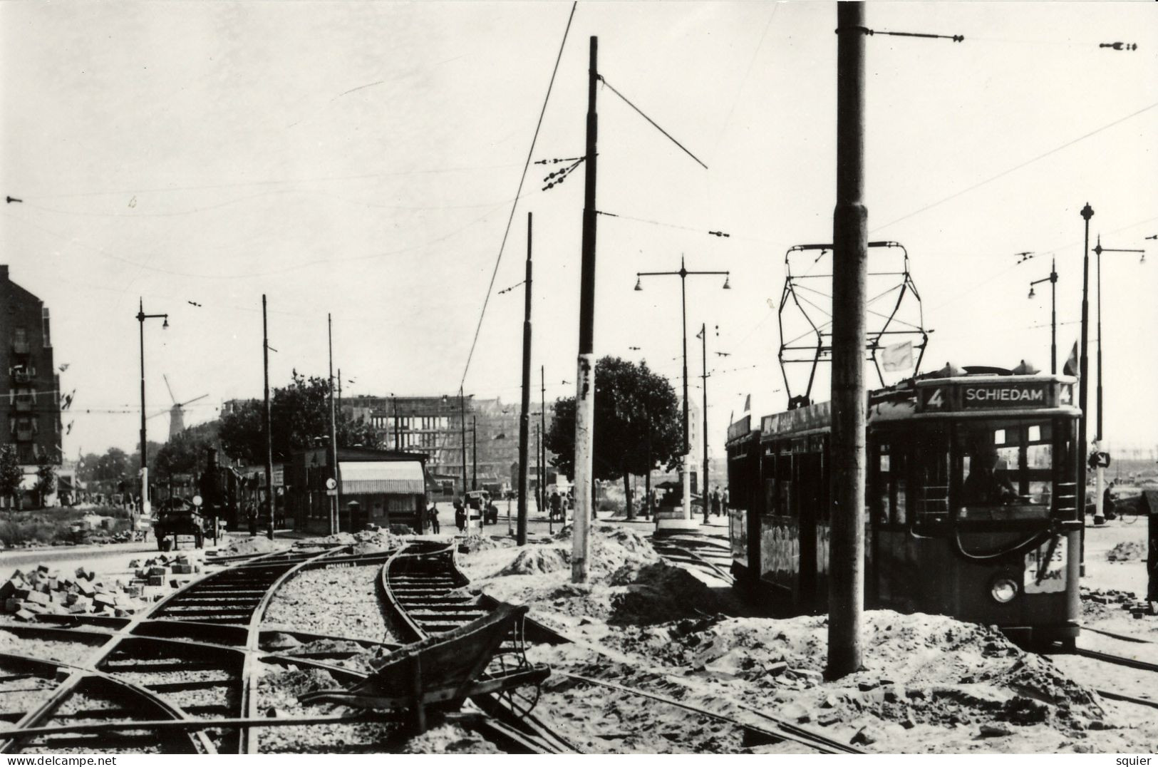 Rotterdam , Goudsesingel, Fransstraat, Lijn 4, Real Photo - Rotterdam