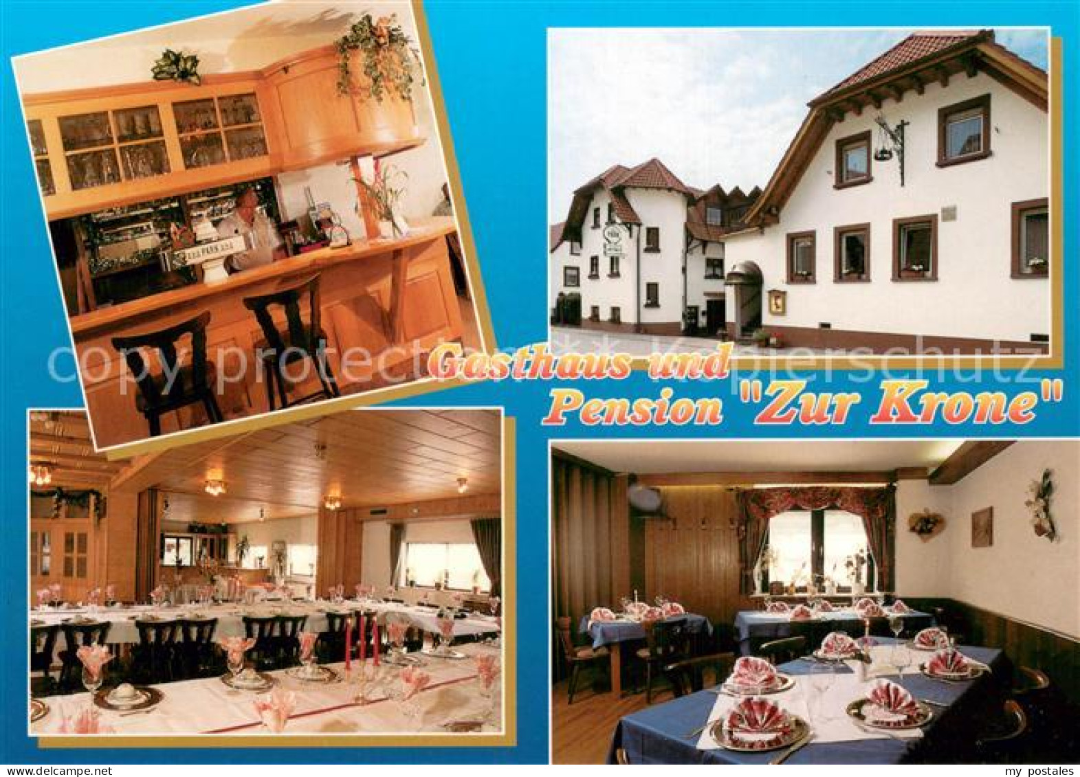 73723584 Bundenthal Gasthaus Pension Zur Krone Restaurant Festsaal Theke Bundent - Sonstige & Ohne Zuordnung