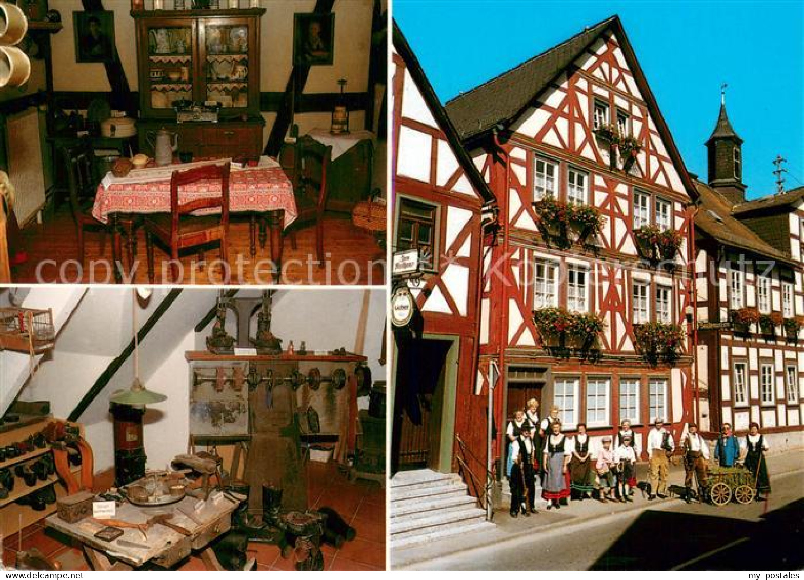 73723579 Leun Lahn Heimatmuseum Wohnzimmer Und Schusterwerkstatt Um 1900 Trachte - Sonstige & Ohne Zuordnung