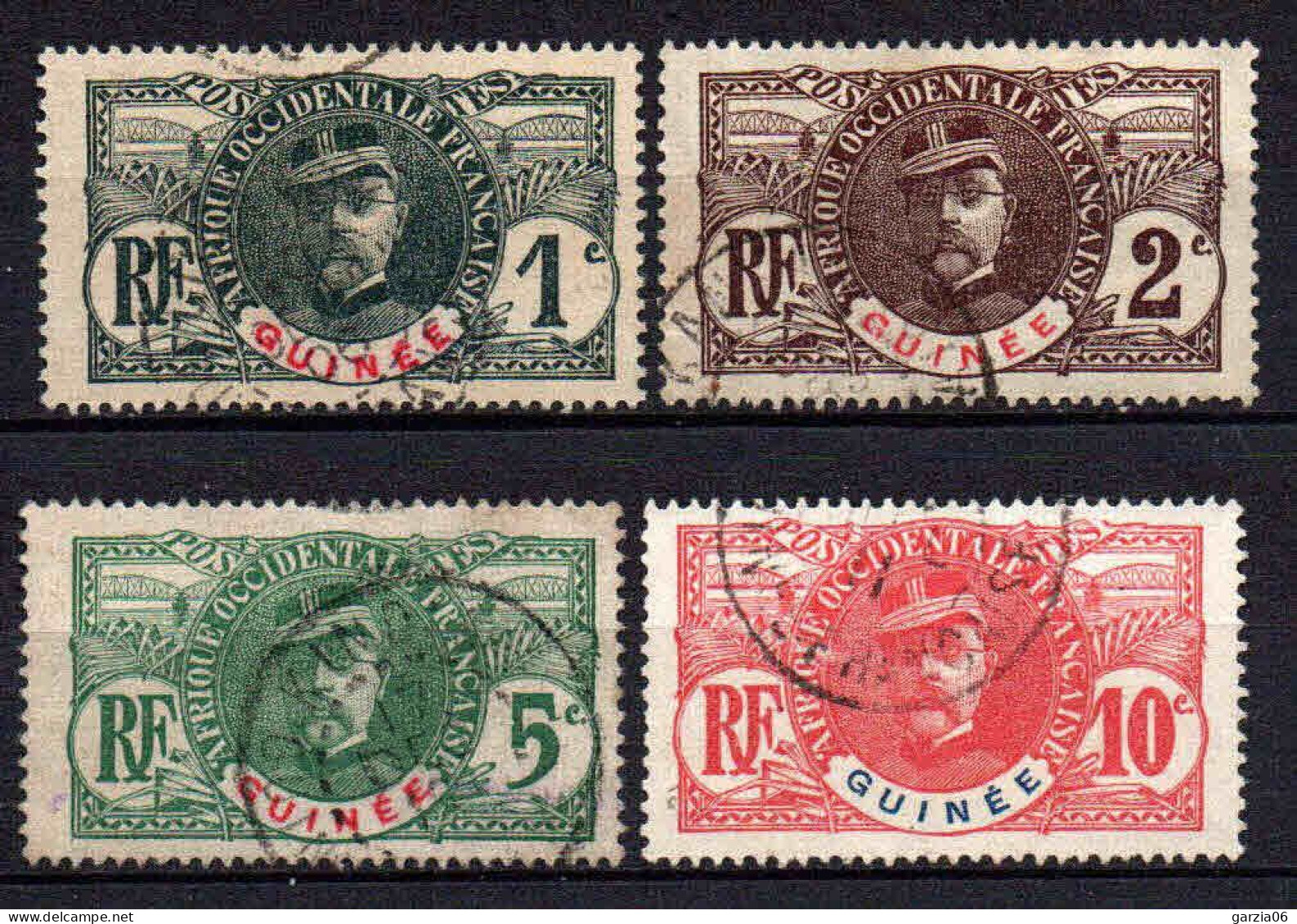 Guinée   - 1906  -  Faidherbe - N°33/34/36/37  - Oblit - Used - Gebraucht