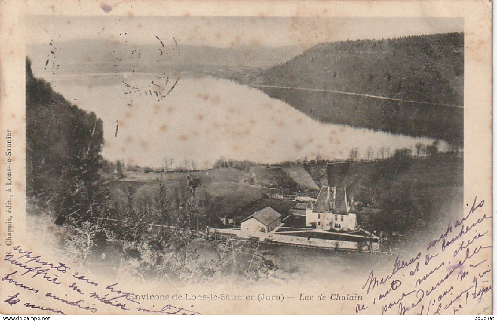 RE 10-(39) ENVIRONS DE LONS LE SAUNIER - LAC DE CHALAIN - 2 SCANS  - Lons Le Saunier