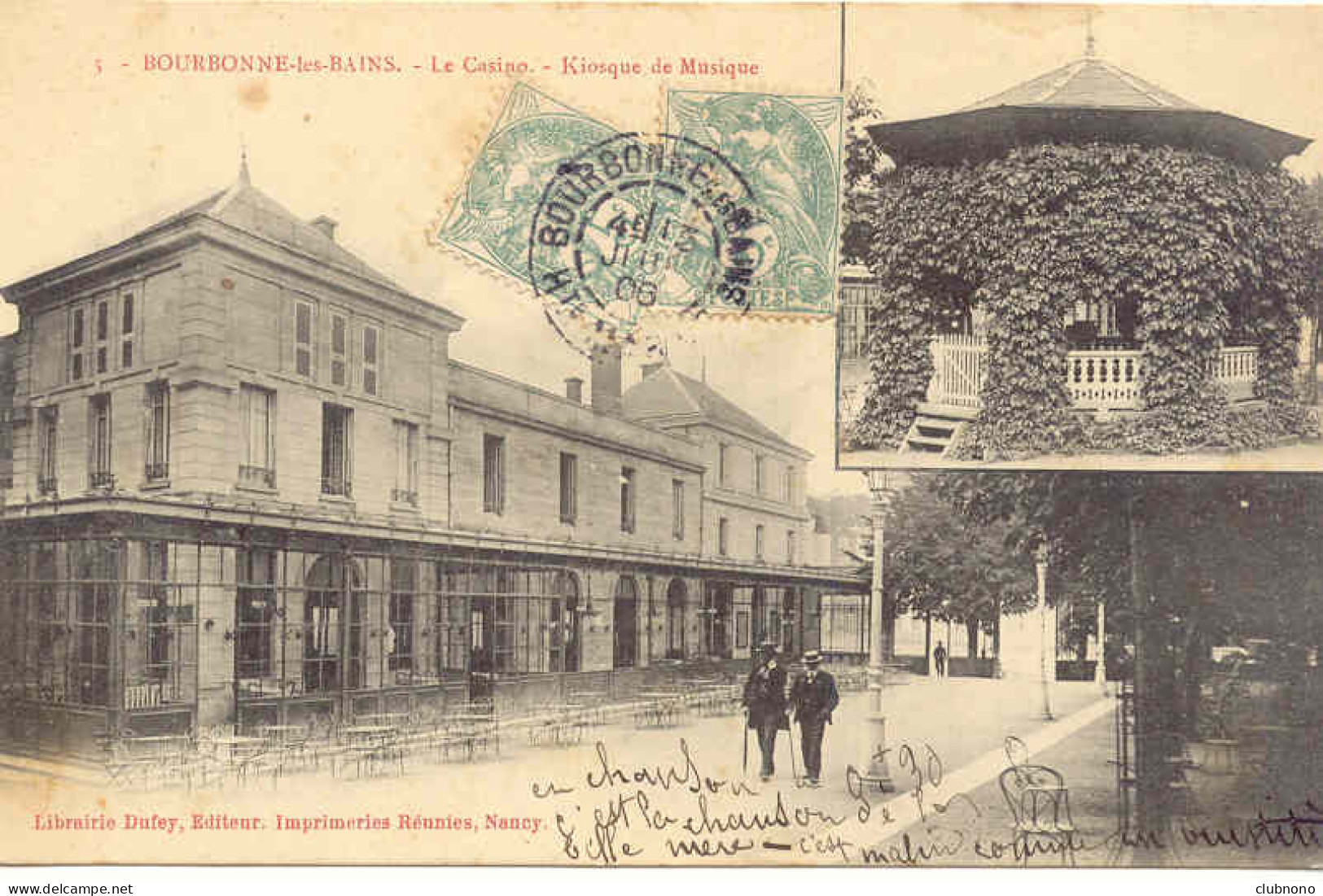 CPA - BOURBONNE - LE CASINO - KIOSQUE DE MUSIQUE - Bourbonne Les Bains