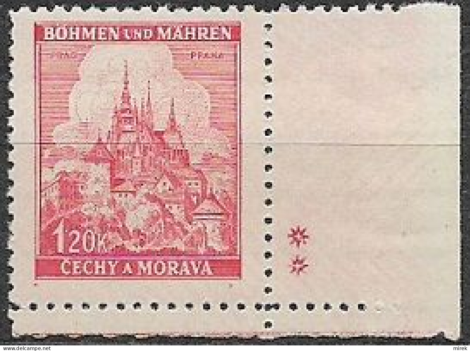 074/ Pof. 57, Corner Stamp, Plate Mark ++ - Unused Stamps