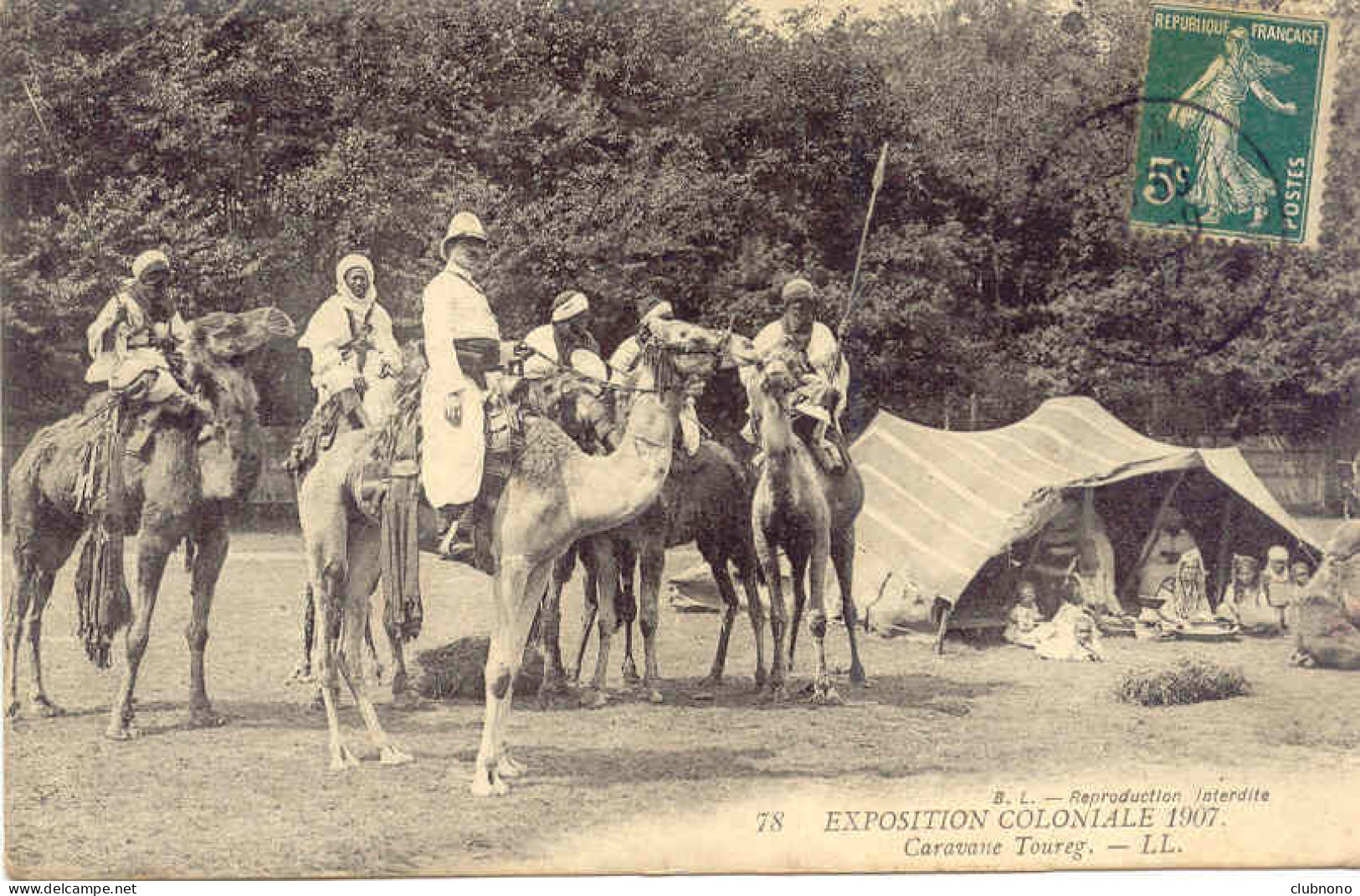 CPA - NOGENT/MARNE - EXPO COLONIALE 1907 - CARAVANE TOUAREG - Nogent Sur Marne