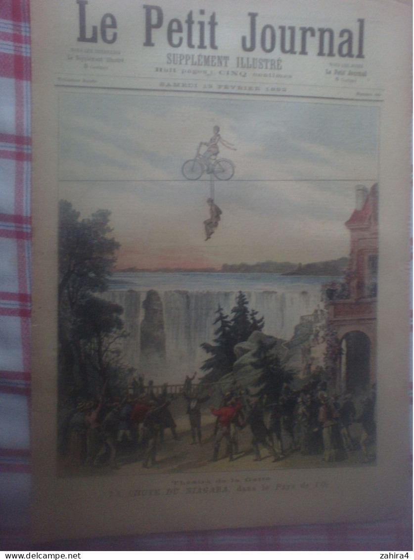 L Petit Journal 64 Théâtre Gaité Chute Du Niagara Pays D L'or Scaphandre Au Havre Chanson Le Cercle Du Doigt Dans L Ciel - Magazines - Before 1900