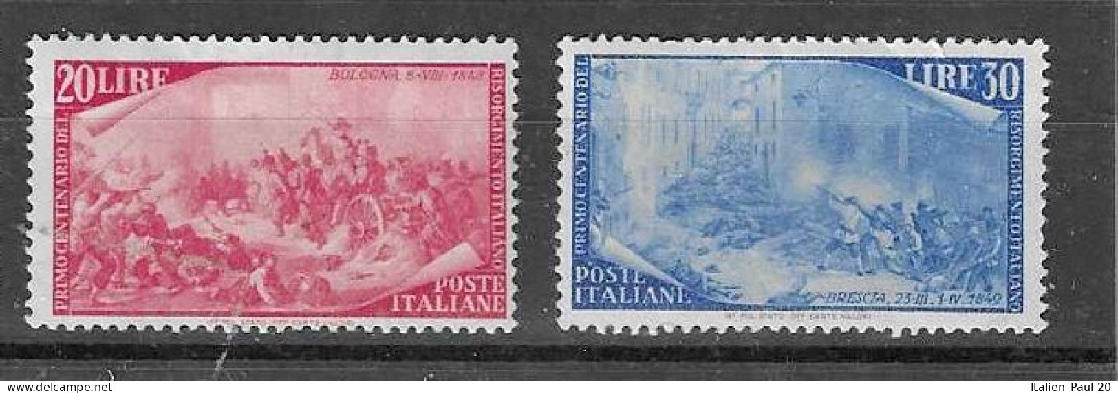Italien - Selt./postfr. Bessere Werte Aus 1948 - Michel 756/57! - 1946-60: Mint/hinged