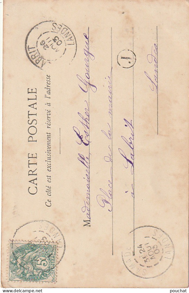 RE 15- LA PETITE COMMISSIONNAIRE - FILLETTE AVEC BOUTEILLE , BROC DE LAIT , PAQUET - BERGERET - 2 SCANS - Portretten