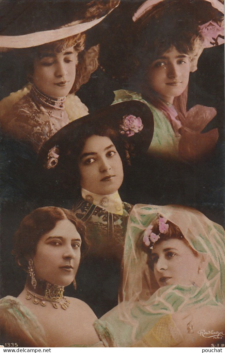 RE 16- PORTRAITS D' ARTISTES FEMMES PAR REUTLINGER , PARIS  - 2 SCANS - Artiesten