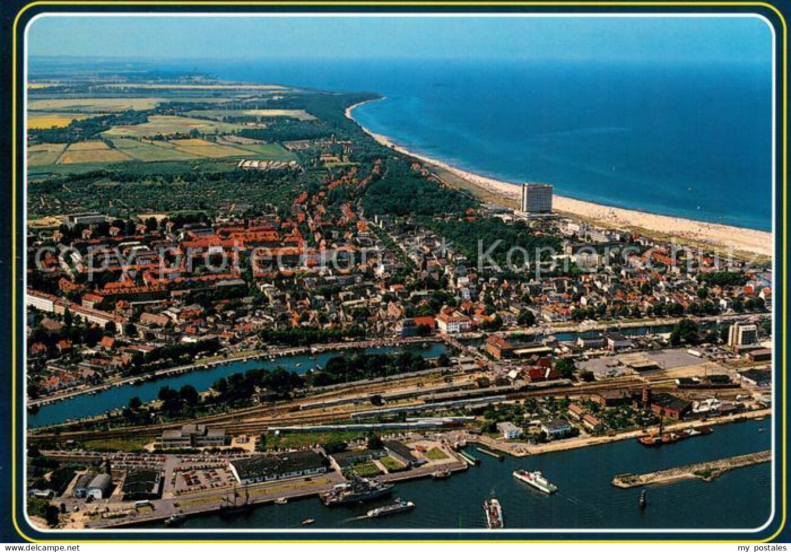 73723482 Warnemuende Ostseebad Fliegeraufnahme Warnemuende Ostseebad - Rostock