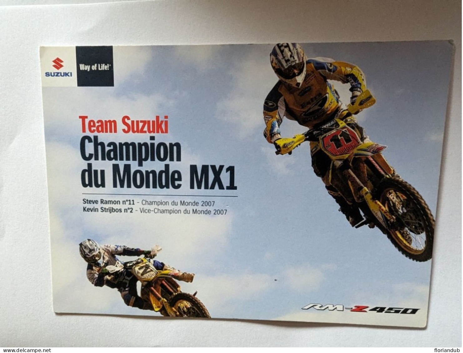 CP - Moto Cross Suzuki Champion Du Monde MX1 2007 - Sport Moto