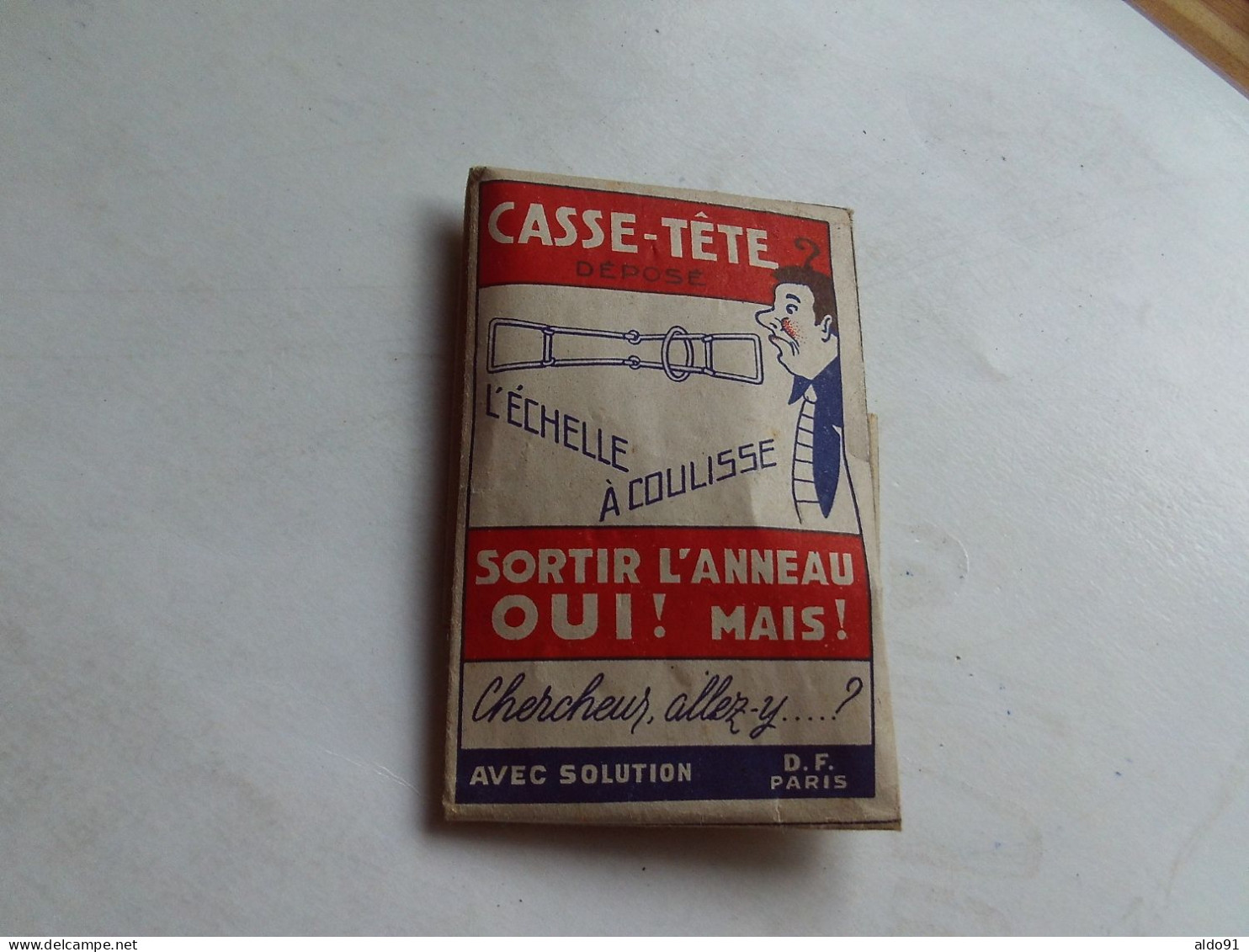 (Jeu Ancien - Casse-tête...avec Emballage Solution) -  L'Echelle à Coulisse.............voir Scans - Toy Memorabilia