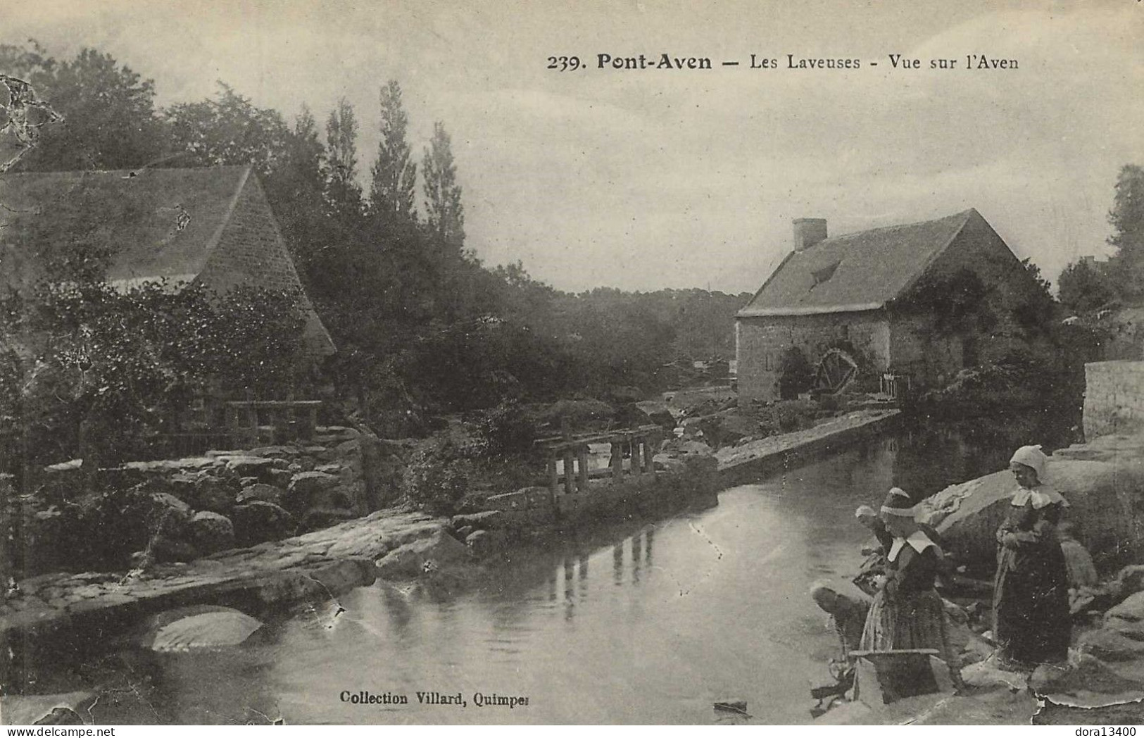 CPA29- PONT-AVEN- Les Laveuses- Vue Sur L'Aven - Pont Aven