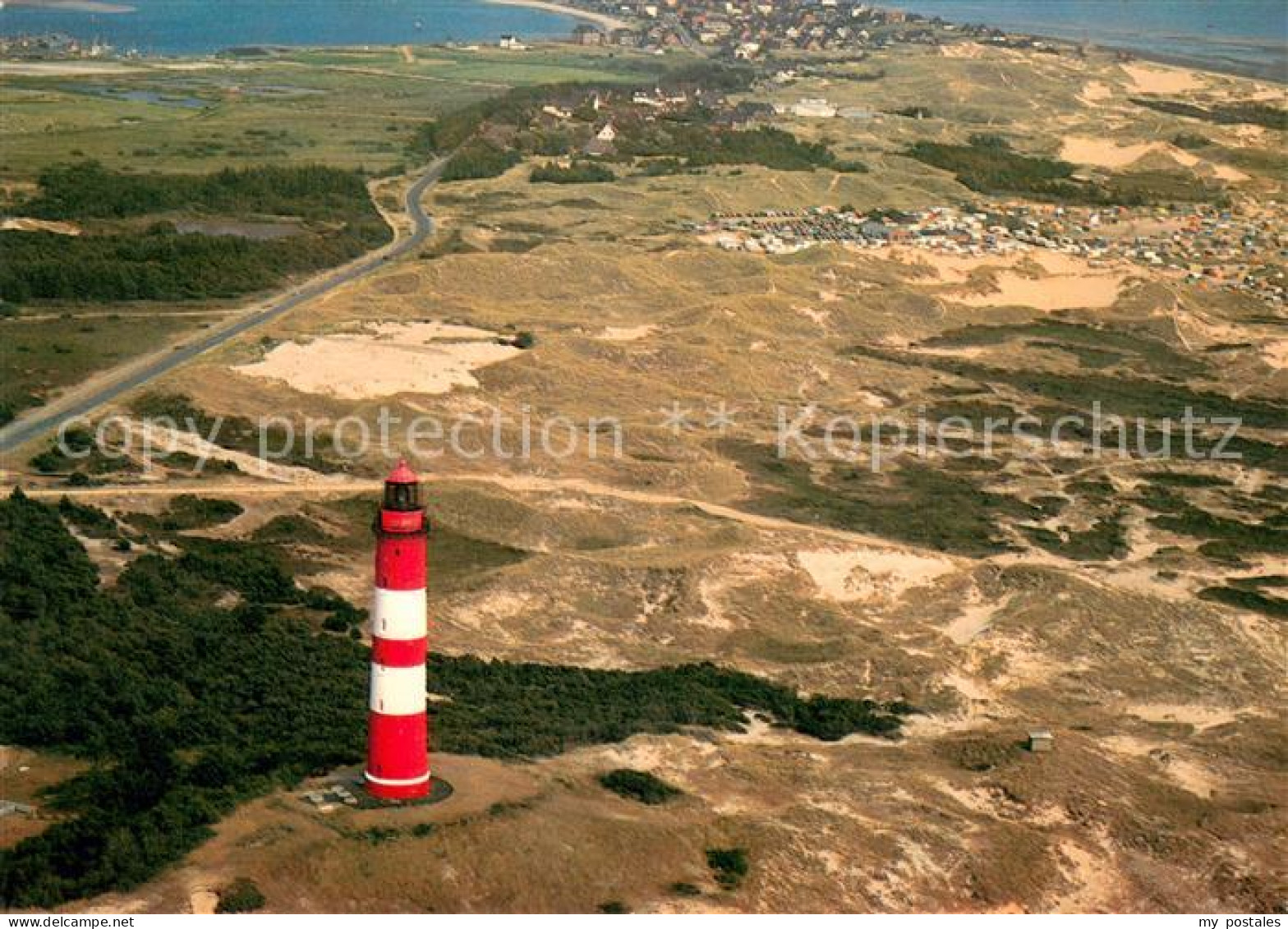 73723466 Amrum Fliegeraufnahme Mit Leuchtturm Und Wittduen Amrum - Other & Unclassified