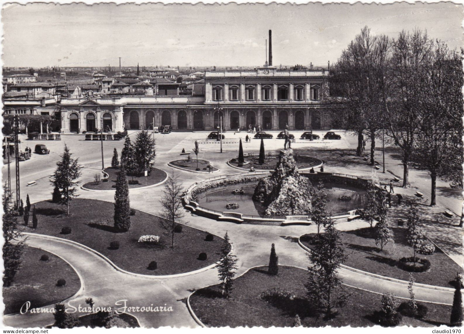 PARMA - CARTOLINA - STAZIONE FERROVIARIA- VIAGGIATA PER MILANO - 1951 - Parma