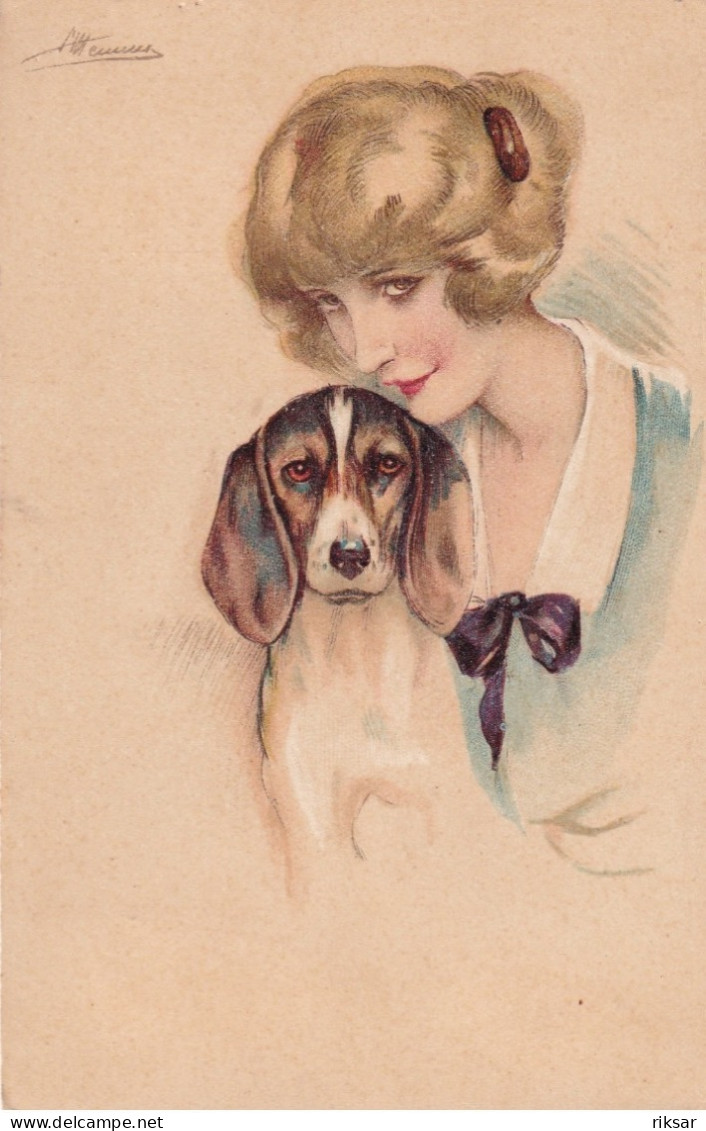 ILLUSTRATEUR(FEMME) MEUNIER(CHIEN) - Meunier, S.