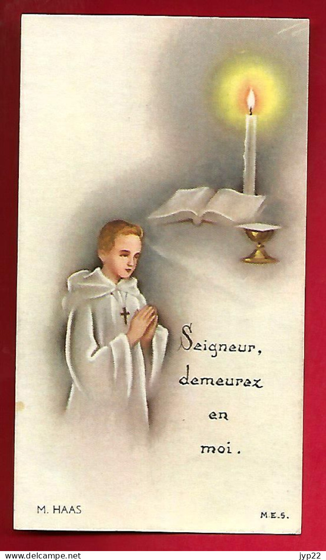 Image Pieuse Ed M.E.S. M. Haas Seigneur Demeurez En Moi - Georges Michel Saint Pierre Fourier Chantraine 26-04-1959 - Andachtsbilder
