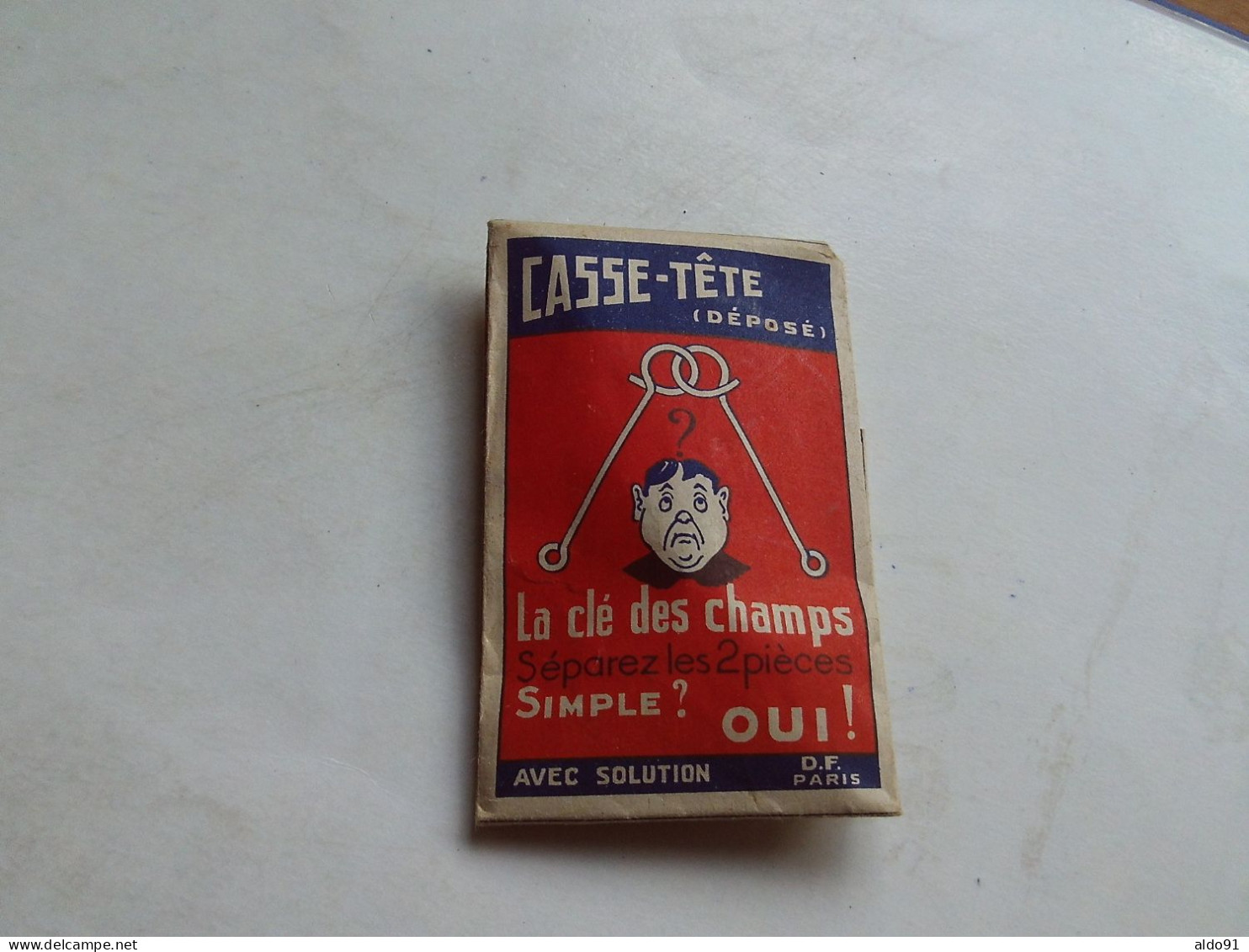 (Jeu Ancien - Casse-tête...avec Emballage Solution) -  La Clé Des Champs.......voir Scans - Oud Speelgoed