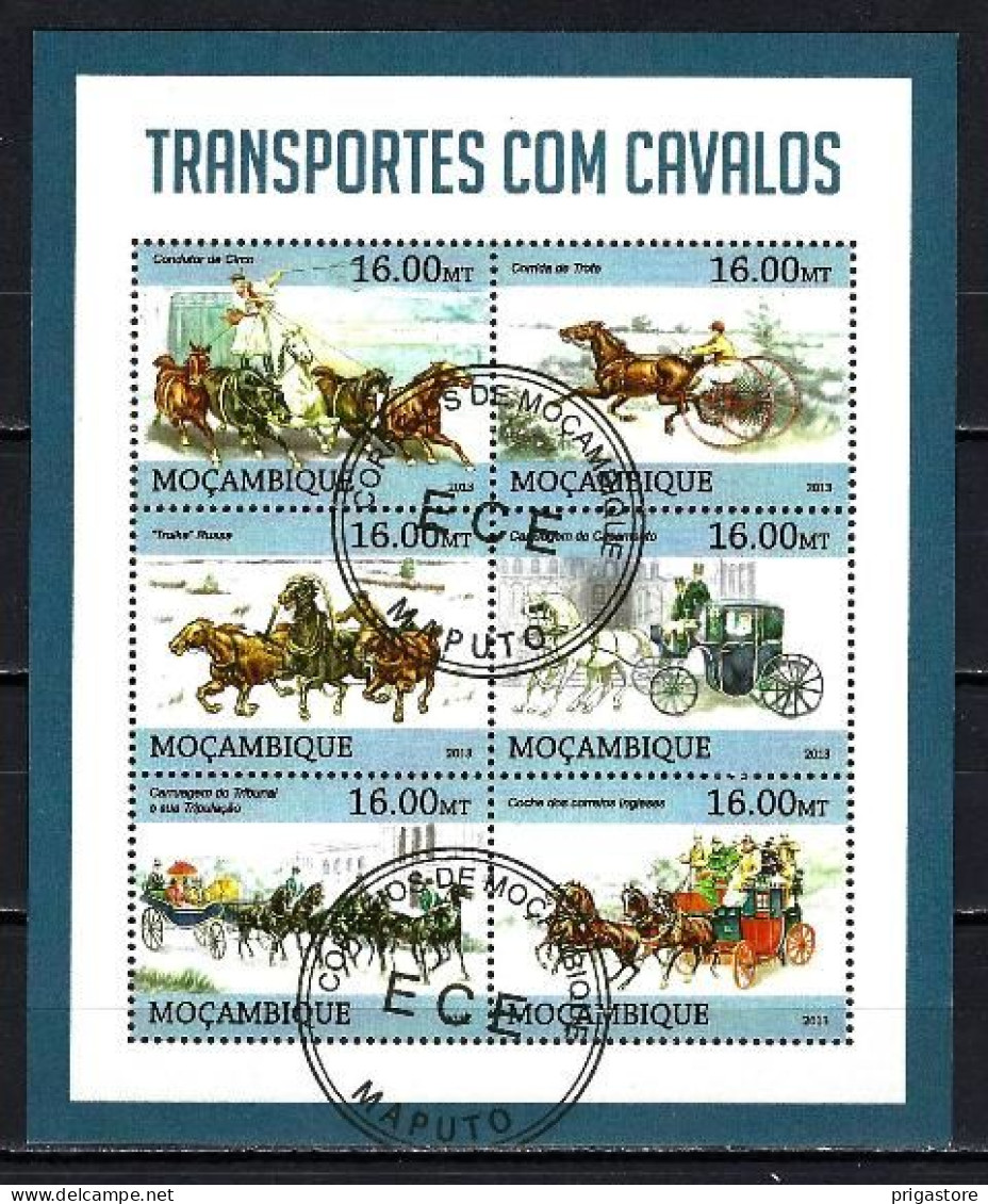 Chevaux Mozambique 2013 (49) Yvert N° 5369 à 5374 Oblitéré Used - Pferde