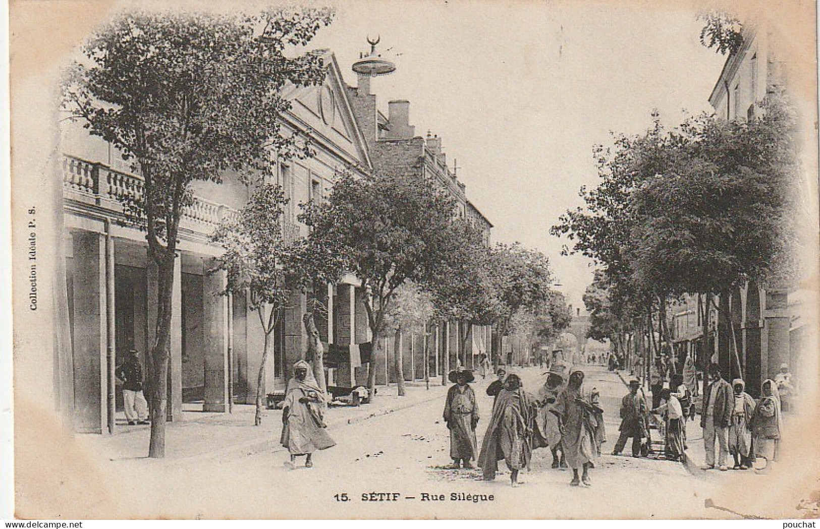 RE 23- (ALGERIE) SETIF - RUE SILEGUE  - ANIMATION - 2 SCANS - Sétif