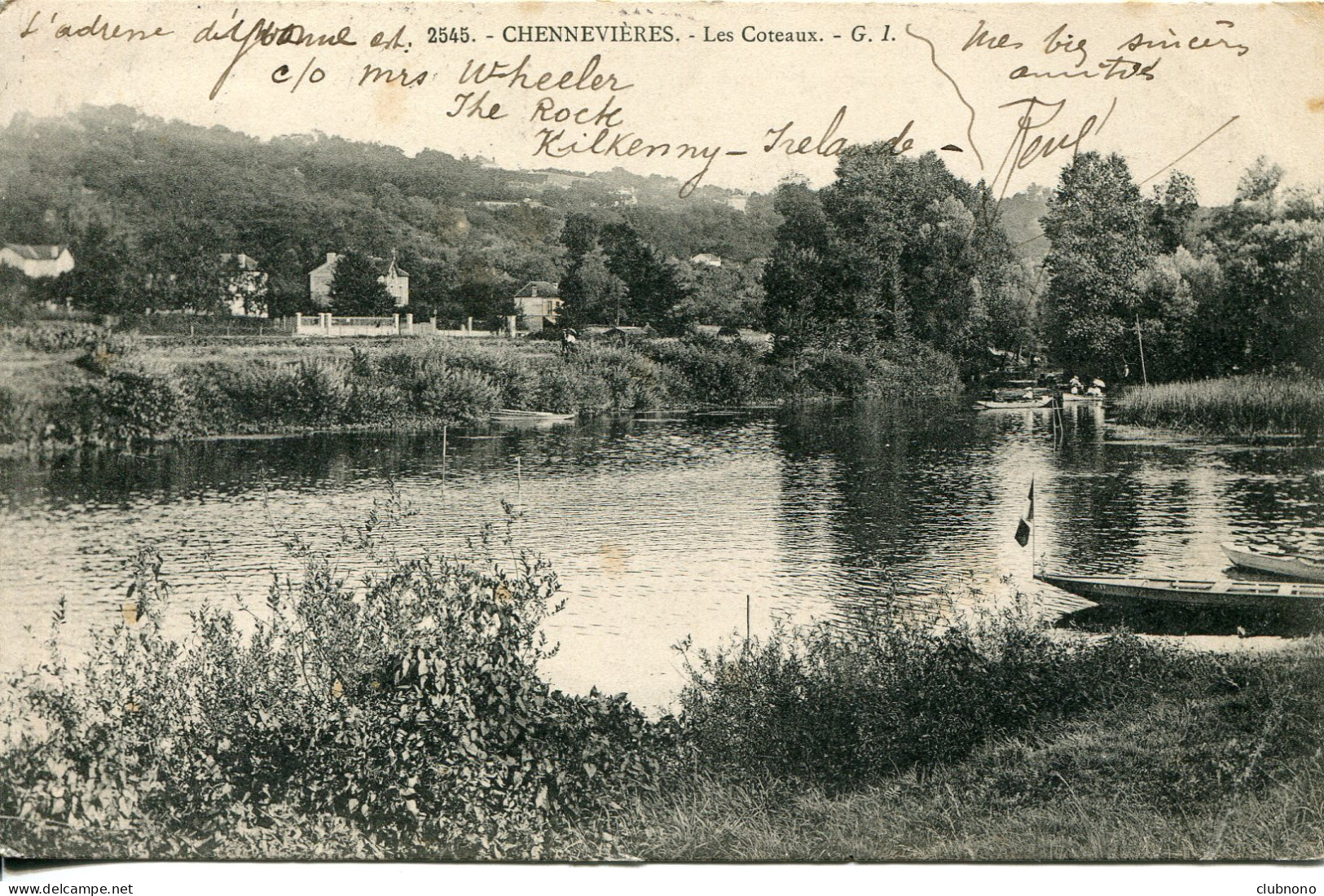 CPA -  CHENNEVIERES - LES COTEAUX (1906) - Chennevieres Sur Marne