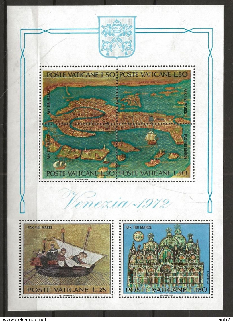 San Marino 1972 UNESCO Action "Save Venice" Mi Bloc 3  MNH(**) - Unused Stamps