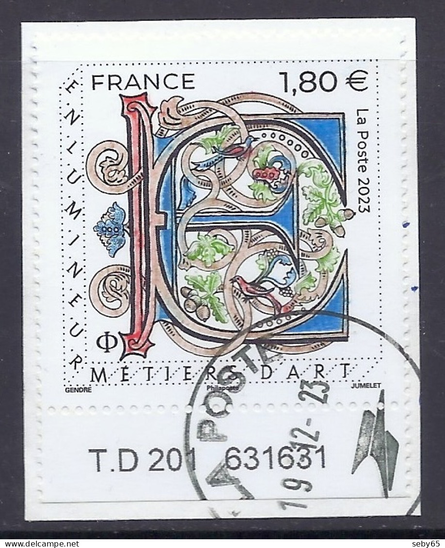 France 2023 -  Metiers D’art, Enlumineur, Art, Craftsmanship, Handy Crafts, Old Letters Writing - Used - Usati