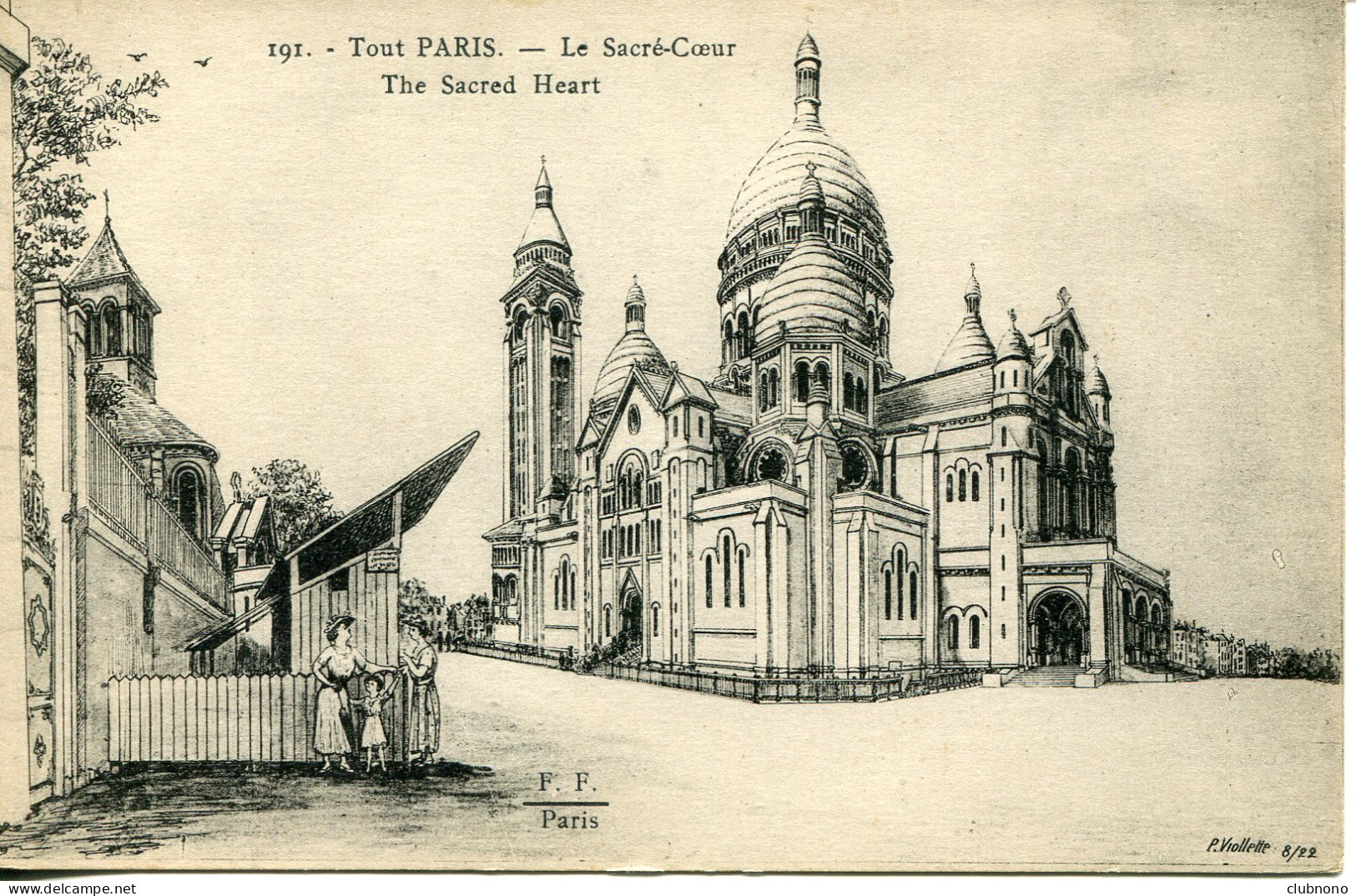 CPA -  PARIS - LE SACRE-COEUR (DESSIN) - Sacré Coeur