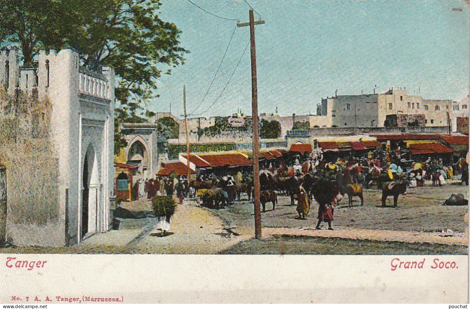 RE 24- (MAROC) TANGER - GRAND SOCO - ANIMATION - CARTE COULEURS - 2 SCANS - Tanger